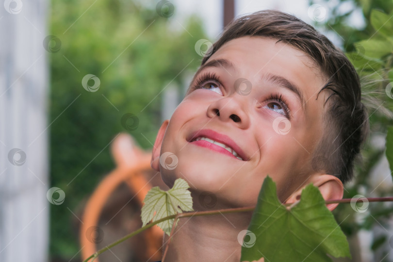 Скачать Портрет маленького мальчика с карими глазами фотосток Ozero