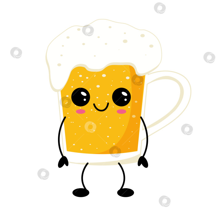Скачать Пивной талисман с пенистым верхом фотосток Ozero