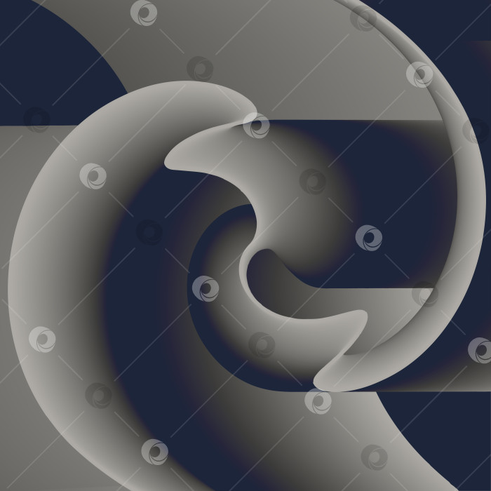 Скачать Сине-серый градиент на закрученных фигурах для ваших проектов. фотосток Ozero