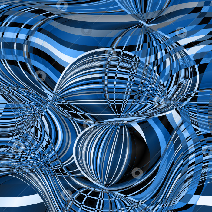 Скачать Абстрактный фон из множества тонких цветных линий, расположенных случайным образом, образует переплетения и сетчатые структуры. фотосток Ozero