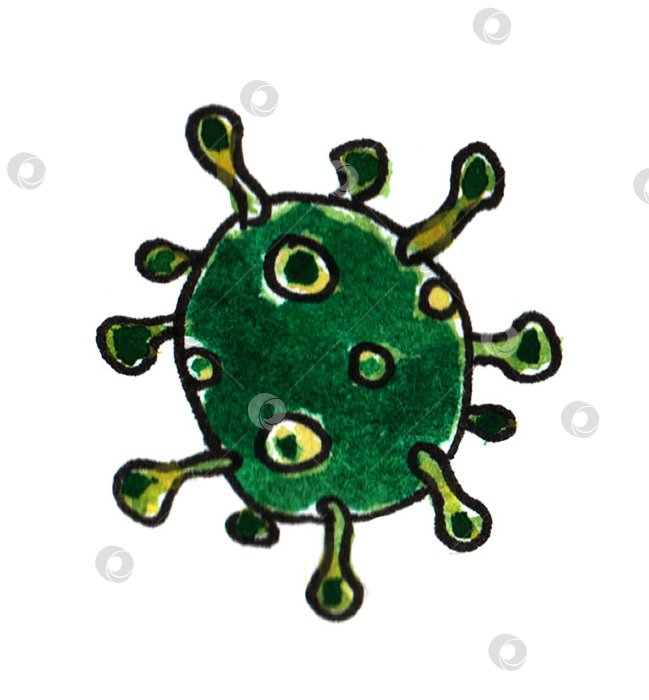 Скачать Набор для рисования акварелью Medical Doodle line. Медицинский эскиз коллекции фотосток Ozero