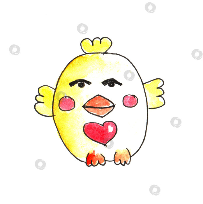 Скачать Набор акварельных пасхальных рисунков. Набор пасхальных рисунков, нарисованных от руки на белом фоне фотосток Ozero