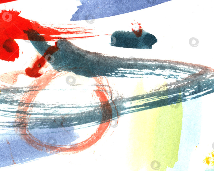 Скачать Бесшовный узор в стиле абстрактного искусства, выполненный акварельными мазками кисти. Текстура фона, обои, упаковка фотосток Ozero