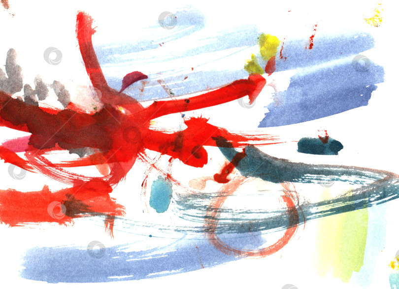 Скачать Бесшовный узор в стиле абстрактного искусства, выполненный акварельными мазками кисти. Текстура фона, обои, упаковка фотосток Ozero