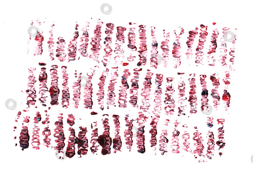 Скачать Нарисованный вручную абстрактный макияж кистью. Коллекция наборов для рисования акварелью фотосток Ozero