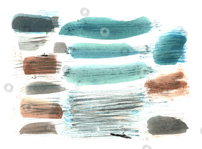 Скачать Бесшовный узор в стиле абстрактного искусства, выполненный акварельными мазками кисти. Текстура фона, обои, упаковка фотосток Ozero