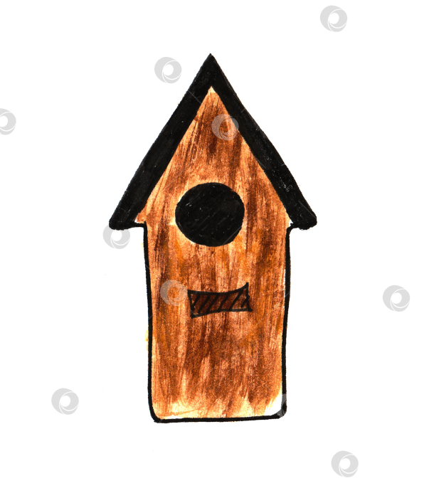 Скачать Набор акварельных пасхальных рисунков. Набор пасхальных рисунков, нарисованных от руки, на белом фоне фотосток Ozero