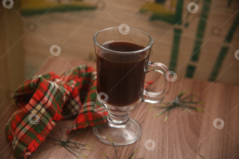 Скачать Чёрный кофе на столе фотосток Ozero