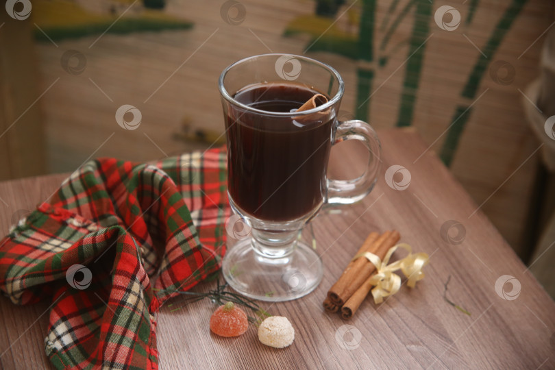 Скачать Чёрный кофе с корицей фотосток Ozero