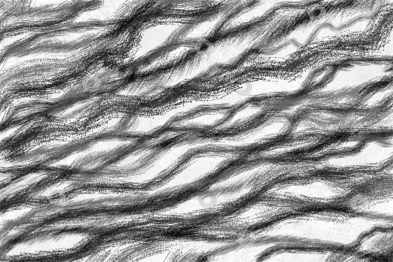 Скачать Абстрактный монохромный волнистый фон. Плавные волнистые линии расположены под углом к фону. Скопируйте пространство. Иллюстрация. фотосток Ozero