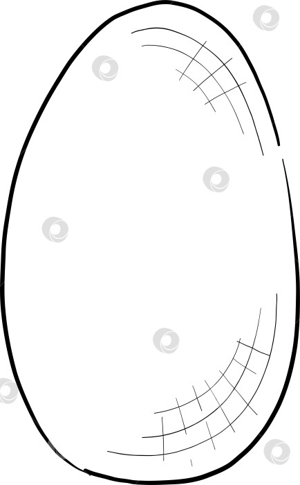 Скачать Традиционный набор праздничных элементов декора "Пасхальные цветы". Иллюстрация в стиле туши. Яйца, узлы, весенние садовые цветы и корзина с выгравированными контурами. Монохромная графика в виде нарисованных от руки линий для букетов, венков, открыток, поздравлений. фотосток Ozero