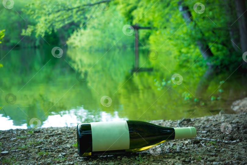 Скачать Вино на берегу озера фотосток Ozero