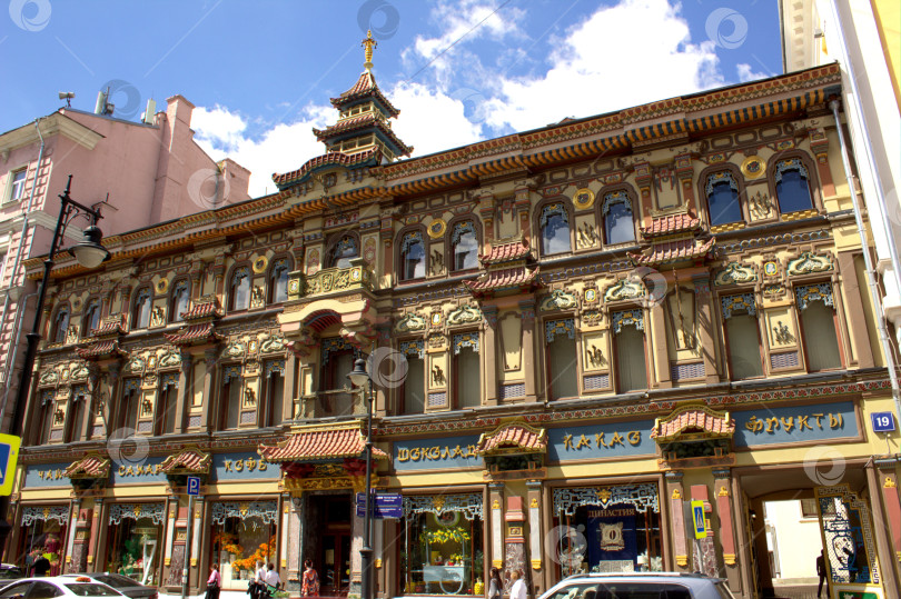 Скачать Здание в Китайском стиле в центре Москвы фотосток Ozero