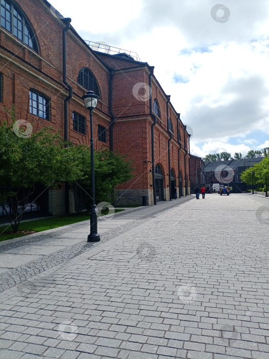 Скачать Улица, фонарь, мощенная дорога фотосток Ozero