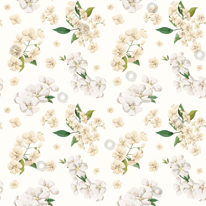 Скачать Бесшовный узор с мелкими цветочками. фотосток Ozero