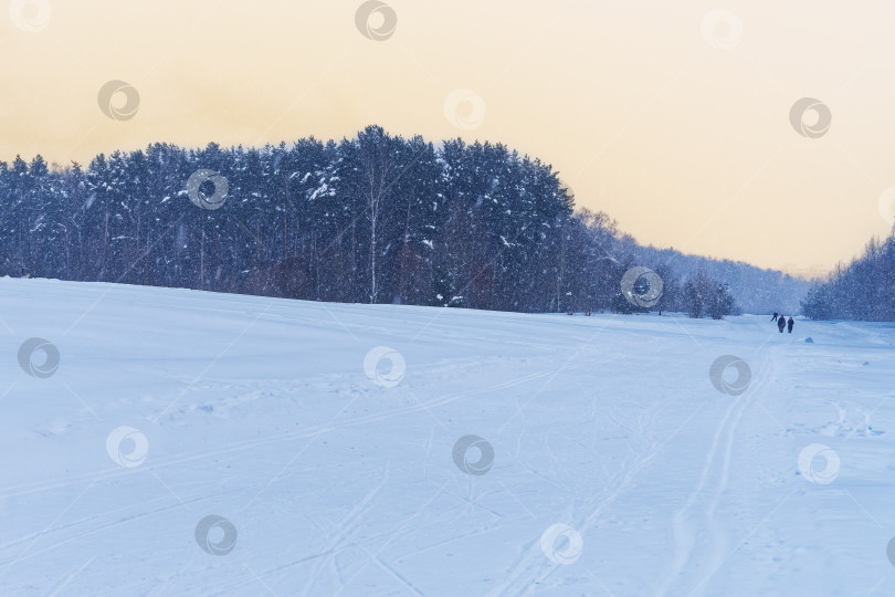 Скачать Снегопад фотосток Ozero