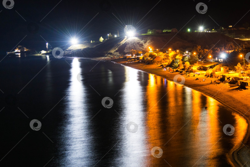 Скачать Ночной пляж фотосток Ozero