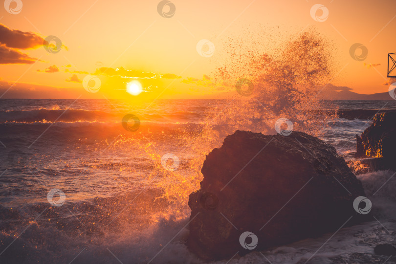 Скачать Море на закате фотосток Ozero