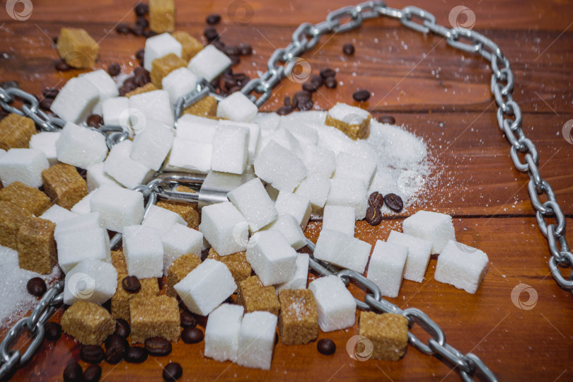 Скачать Сахар и цепочка с замком фотосток Ozero