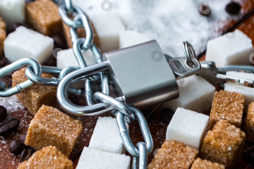 Скачать Сахар и цепочка с замком фотосток Ozero