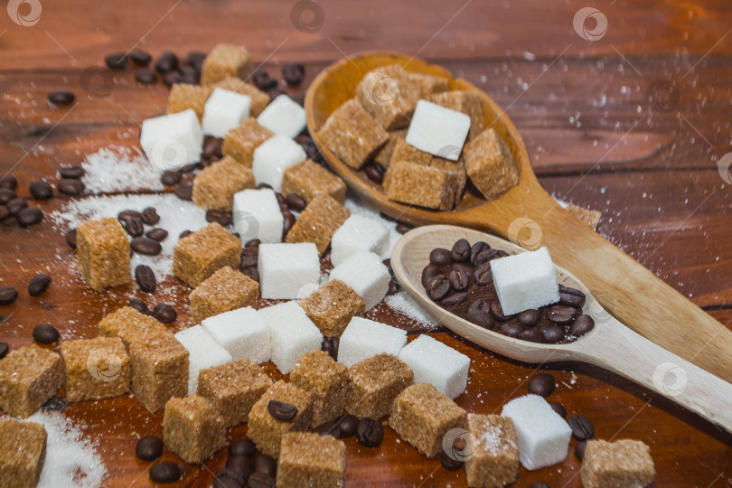 Скачать Сахар и кофе фотосток Ozero