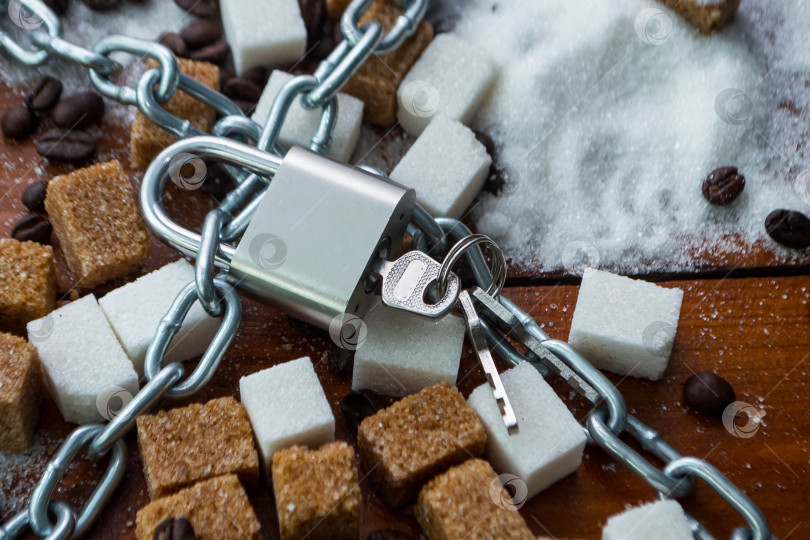 Скачать Сахар и цепочка с замком фотосток Ozero