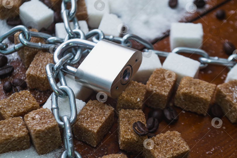 Скачать Сахар и цепочка с замком фотосток Ozero