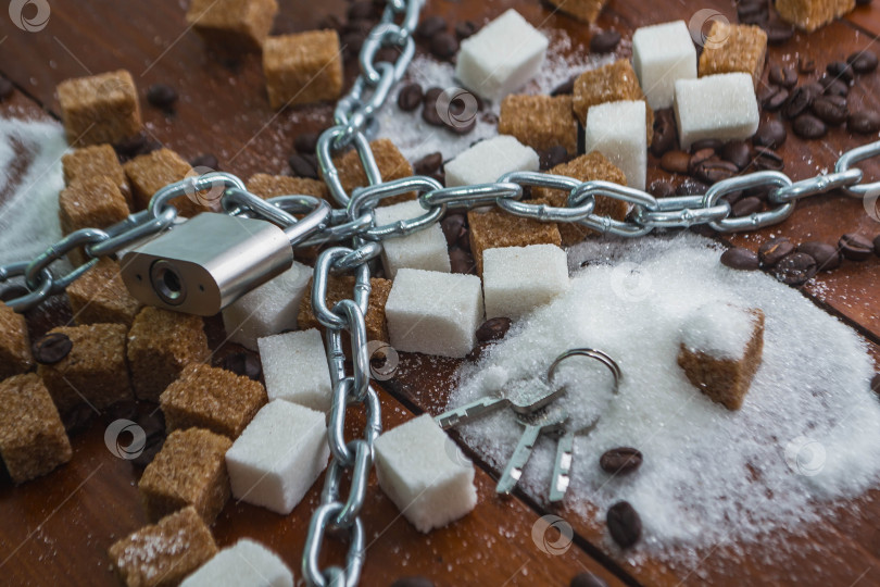 Скачать Сахар и цепочка с замком фотосток Ozero