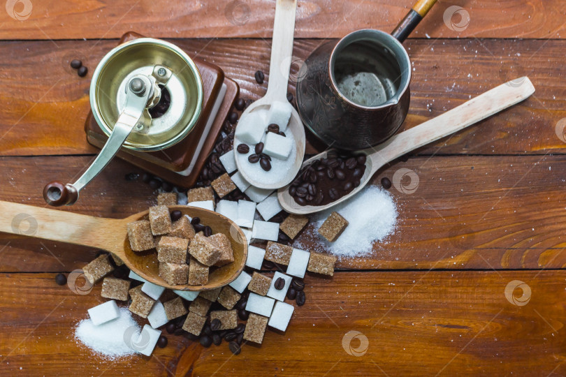 Скачать Сахар и кофе фотосток Ozero