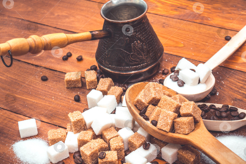 Скачать Сахар и кофе фотосток Ozero