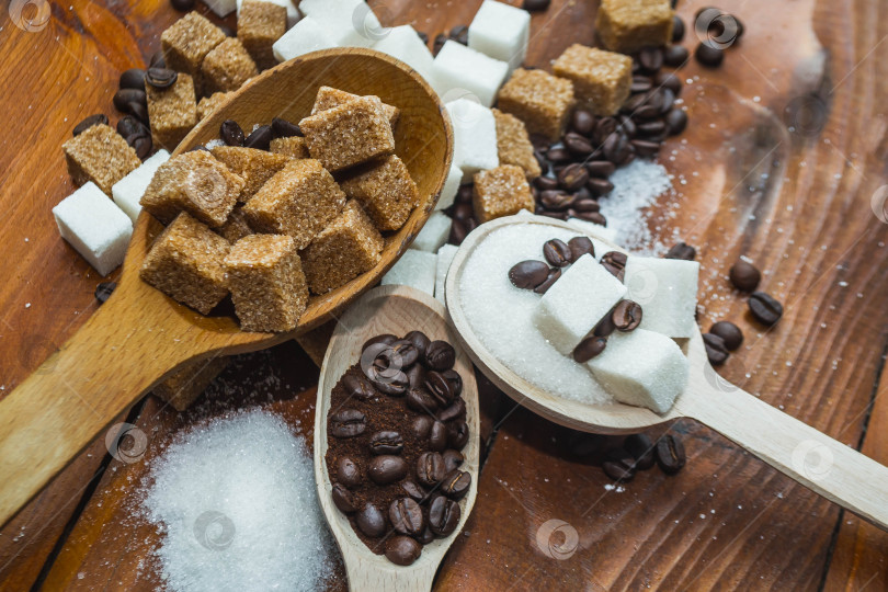 Скачать Сахар и кофе фотосток Ozero