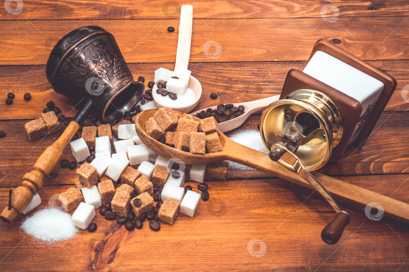 Скачать Сахар и кофе фотосток Ozero