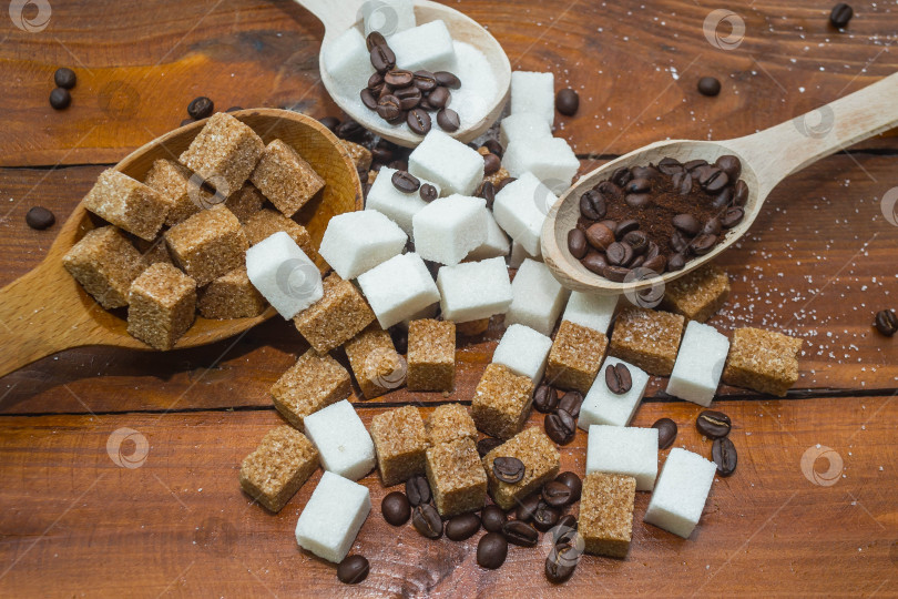 Скачать Сахар и кофе фотосток Ozero