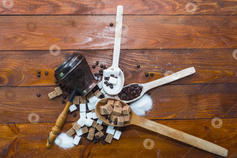 Скачать Сахар и кофе фотосток Ozero