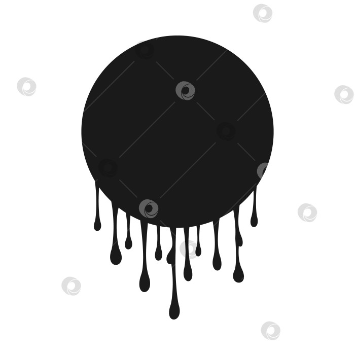 Скачать Круг с пятнами краски Векторная иллюстрация фотосток Ozero