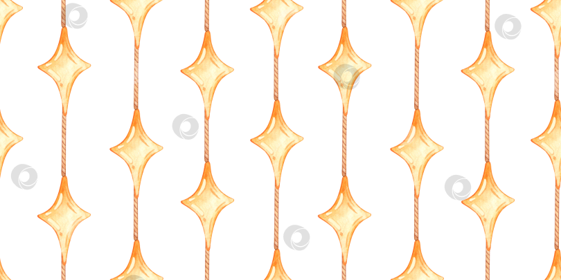 Скачать Бесшовный узор в виде золотой звезды и веревки фотосток Ozero