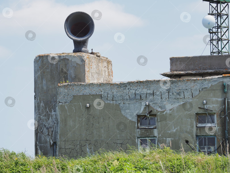 Скачать Маяк Тонин. Мыс Свободный. 2025. 09. Саалин. (1935 Камоидзава - мыс Аиро. Карафуто) Сахалин. (марка) фотосток Ozero