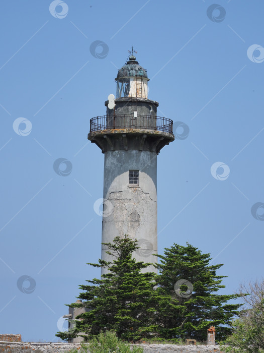 Скачать Маяк Тонин. Сахалин.  Россия.(1935, Камоидзава - мыс Айро. Карафуто) Сахалин. (марка) фотосток Ozero