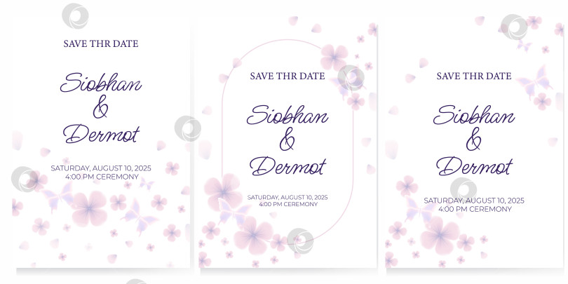 Скачать Шаблоны свадебных приглашений. Набор шаблонов фотосток Ozero