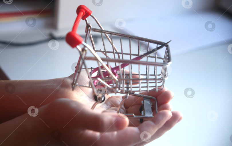 Скачать Маленькая тележка для покупок фотосток Ozero