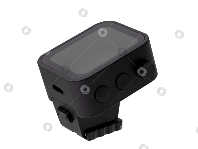 Скачать радиосинхронизатор для вспышки и фотоаппарата, выделенный на белом фоне фотосток Ozero