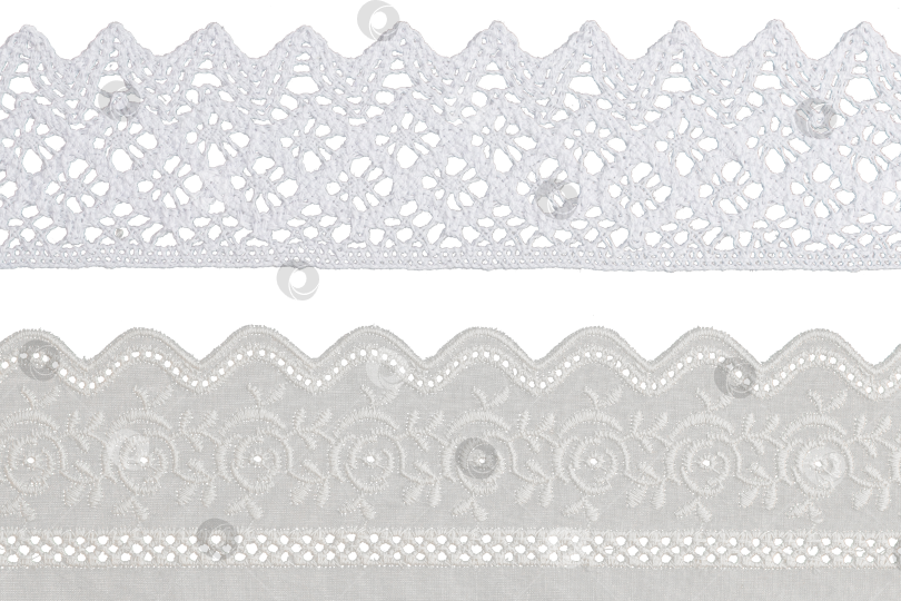 Скачать белый хлопчатобумажный носовой платок с кружевом ручной работы, изолированный фотосток Ozero