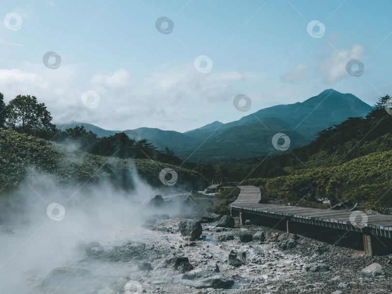 Скачать Термальные воды на острове Итуруп, Курилы фотосток Ozero