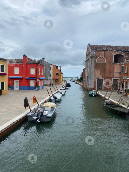 Скачать Разноцветные дома Бурано фотосток Ozero