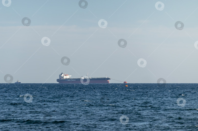 Скачать 24 августа 2025 года: Крупное грузовое судно заходит в порт Новороссийска, Россия, на Черном море, демонстрируя морской транспорт, промышленное судоходство и береговую инфраструктуру. фотосток Ozero