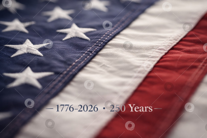 Скачать Тема 250-летия дня независимости США на фоне американского флага фотосток Ozero
