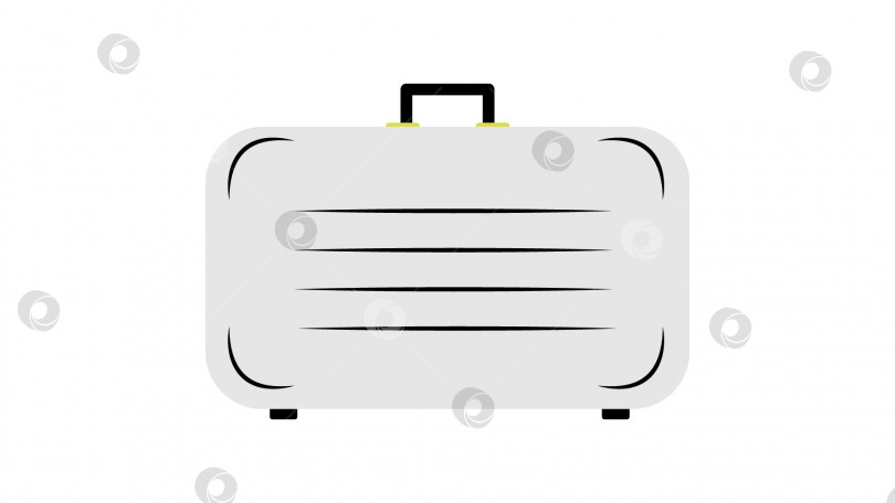 Скачать Чемодан. Багаж для путешествий. Изолированный на белом фоне. Векторная иллюстрация фотосток Ozero