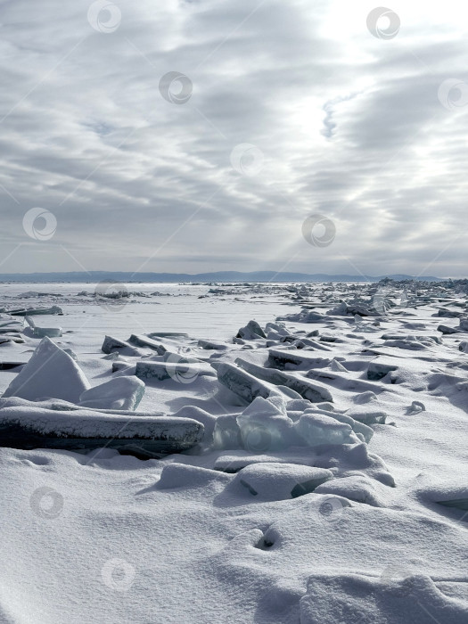 Скачать Льдины во льду фотосток Ozero