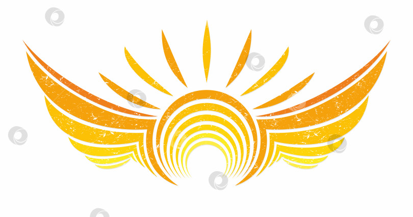 Скачать Логотип стилизованных крыльев. фотосток Ozero
