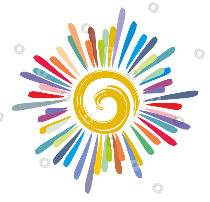 Скачать Цветное солнце. фотосток Ozero